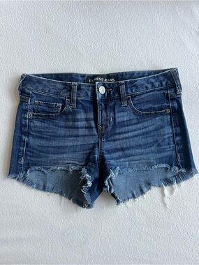 EXPRESS JEANS Denim Shorts Dark Wash in Size 0